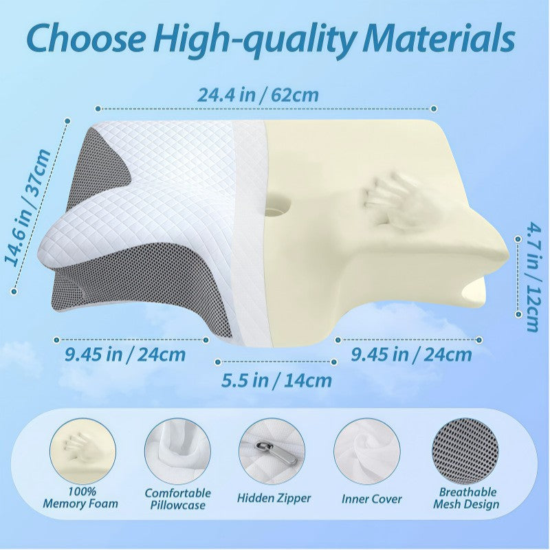 Butterfly Memory Foam Neck Pillow