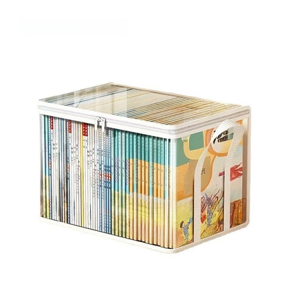 Foldable Transparent Book Storage Box